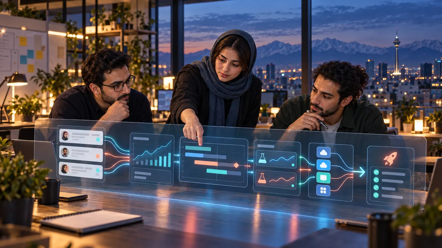 تیم محصول در حال یکپارچهسازی بازخورد، داده، نقشه راه و فرایند عرضه با Product Ops
